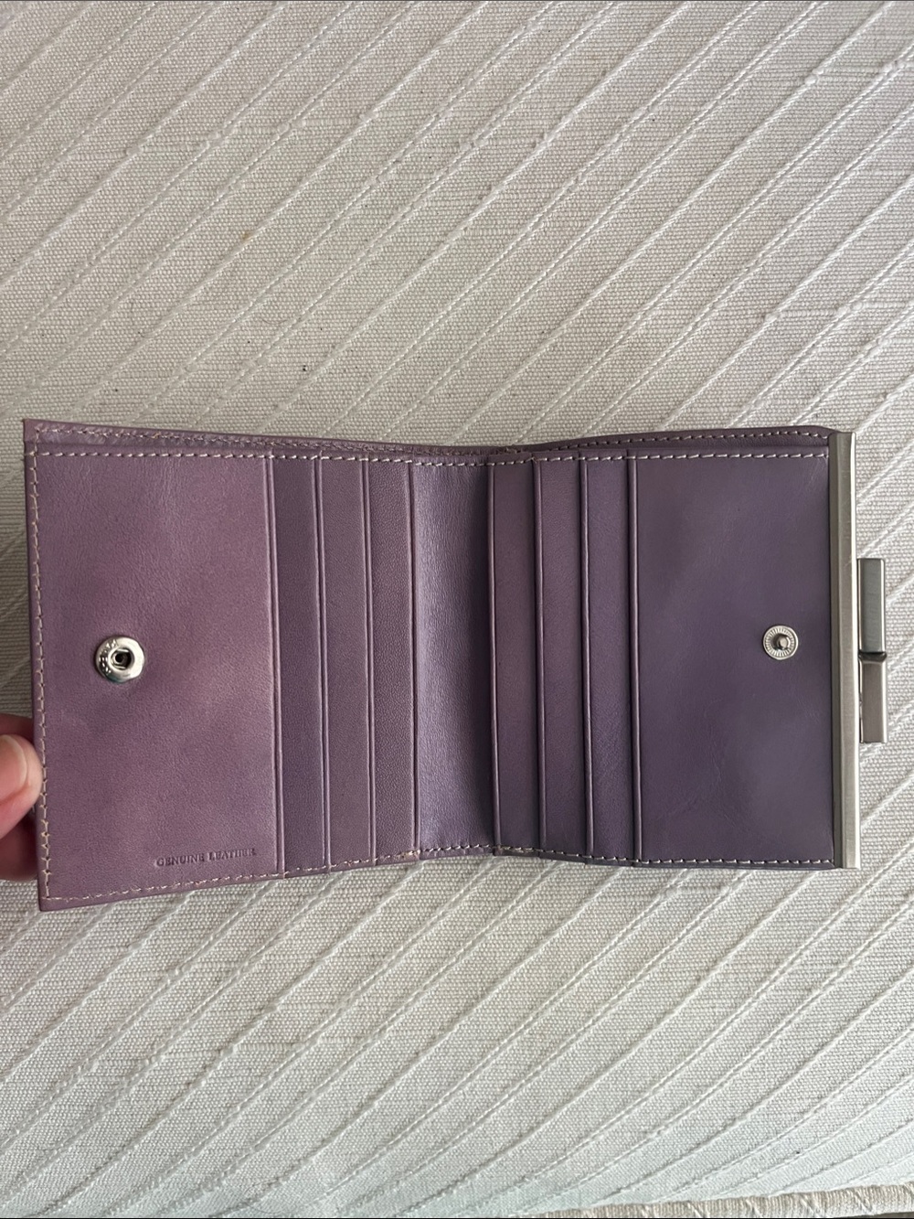 Kenneth Cole Plum Leather Wallet - Picture 3 of 6